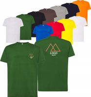 męska KOSZULKA T-SHIRT z HAFTEM firmowa reklamowa LOGO tekst grafika 10 szt