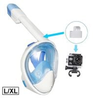 MASKA DO NURKOWANIA PEŁNOTWARZOWA- FAJKA z uchwytem na kamerę GoPro L/XL