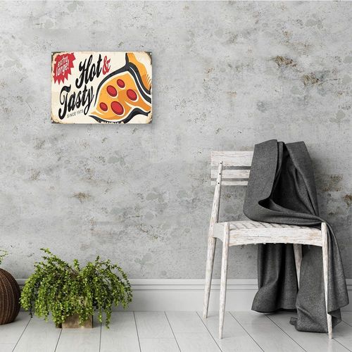 Obraz na płótnie - Canvas, Retro pizza 120x80 na Arena.pl