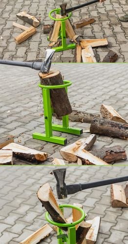 Stojak Łupania Drewna Ręczna Łuparka Rębak Gilotyna Kominkowego Opałowego na Arena.pl