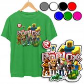 KOSZULKA DZIECIĘCA T-SHIRT Z NADRUKIEM - ROBLOX GRA GRY WZORY - S 122-128