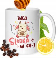 Kubek Dla Ingi Koleżanki Przyjaciółki Żony Prezent Z Nadrukiem Biały 330Ml