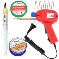 LUTOWNICA TRANSFORMATOROWA PISTOLETOWA TEX 100/150W + AKCESORIA LUTOWNICZE