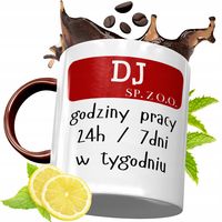 Kubek Bordowy Dla Dja Na Urodziny Prezent Z Nadrukiem Ze Zdjęciem