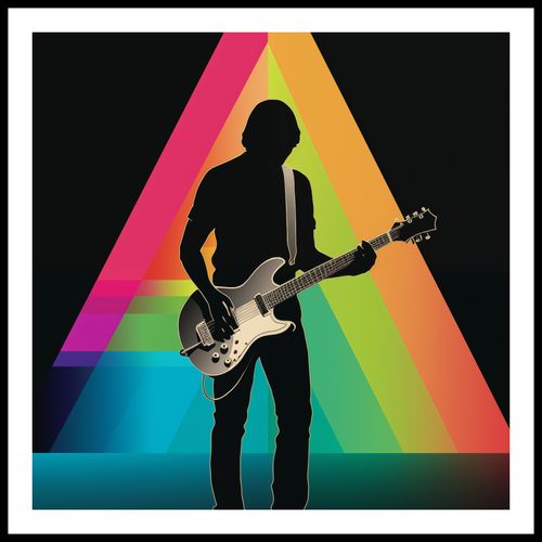 Plakat 60x60cm Pryzmat przez Gitarę na Arena.pl