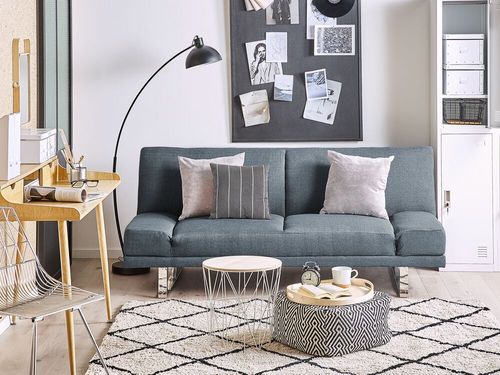 Sofa rozkładana niebieska YORK na Arena.pl