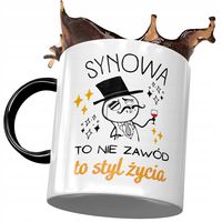 Kubek Czarny Dla Synowej Żony Syna Na Prezent Z Nadrukiem Ze Zdjęciem