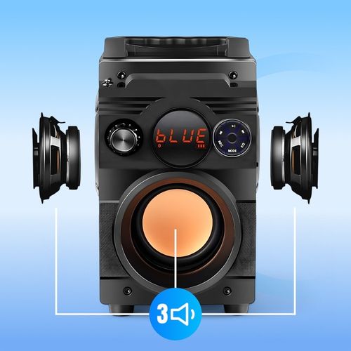 GŁOŚNIK BEZPRZEWODOWY BLUETOOTH PRZENOŚNY 800W MOBILNY Z RADIEM FM USB na Arena.pl