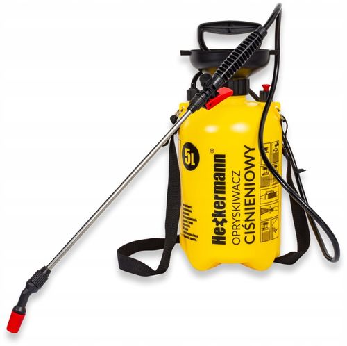 RĘCZNY OPRYSKIWACZ CIŚNIENIOWY SPRYSKIWACZ DUŻA POJEMNOŚĆ 5L REGULACJA DYSZ na Arena.pl