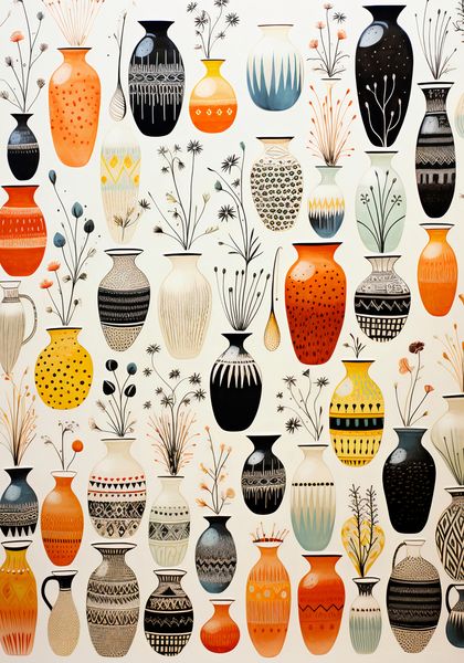 Plakat 70x100cm Symfonia Wazonów zdjęcie 1