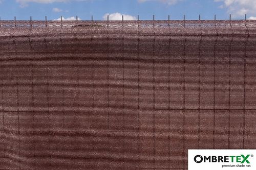 Siatka Cieniująca Na Ogrodzenie 1,5x30m 95% Płot Brązowa Osłona Tkanina na Arena.pl