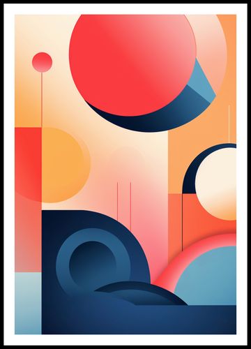 Plakat 68x98cm Geometryczne Marzenia na Arena.pl