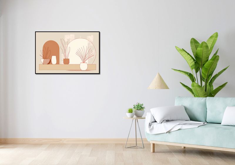 Plakat 91,5x60cm Widok Roślin zdjęcie 4