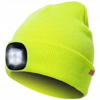 2X Czapka zimowa z latarką- żółta Trizand 22664