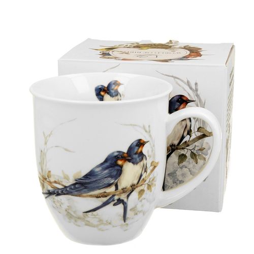 KUBEK PORCELANOWY DUO JASKÓŁKI NA PREZENT 400 ML na Arena.pl