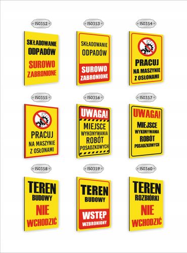 Tabliczka znak informacyjny dibond 20X15 UWAGA MATERIAŁY ŁATWO ZAPALNE na Arena.pl