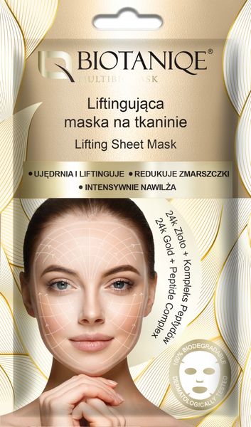 BIOTANIQE MULTIBIOMASK MASKA DO TWARZY NA TKANINIE LIFTINGUJĄCA 13 ML zdjęcie 1