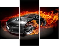 70 90CM OBRAZ 3 ELEM SPORTOWY WÓZ ŚCIENNY PŁÓTNO