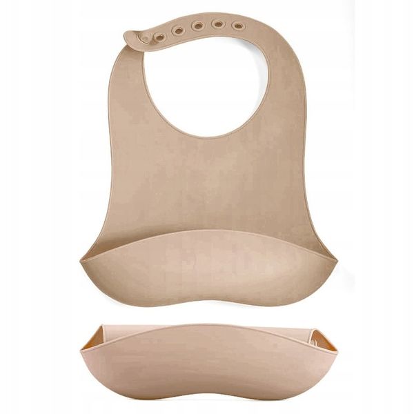 Śliniak silikonowy BIB2 brąz zdjęcie 1