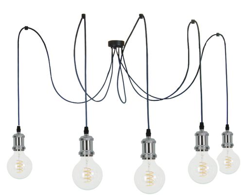 OPRAWKA E27 OSŁONKA DEKORACYJNA METALOWA RETRO CHROM CZARNY na Arena.pl