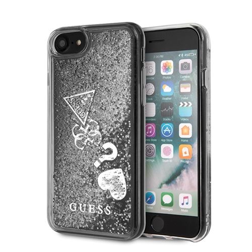 GUESS HARD CASE GLITTER - iPhone 7/8 - SILVER na Arena.pl