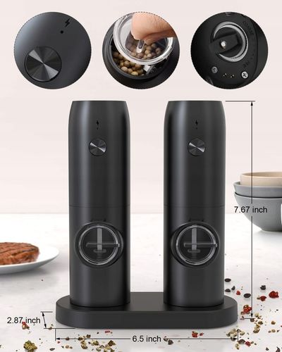 ELEKTRYCZNY MŁYNEK DO SOLI I PIEPRZU | 2w1 ZESTAW na Arena.pl