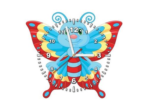 40X40CM ZEGAR NIEBIESKI MOTYL OBRAZ na Arena.pl