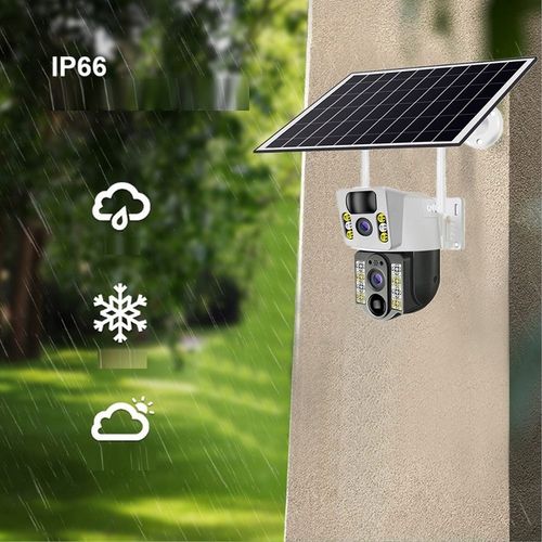 ZEWNĘTRZNA KAMERA SOLARNA TYP-C DWA OBIEKTYWY 8MPx NA KARTE SIM 4G LTE ZOOM na Arena.pl