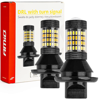 2w1 Światła do jazdy dziennej LED z kierunkowskazem PY21W AMIO-02451