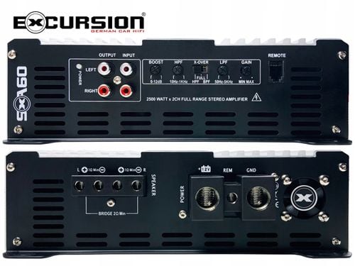 Wzmacniacz samochodowy Excursion 2 kanałowy 5000W na Arena.pl