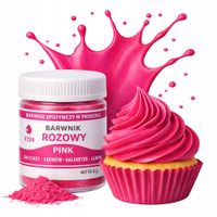 BARWNIK SPOŻYWCZY W PROSZKU RÓŻÓWY BARWNIKI DO TORTU CIAST MASY LODÓW