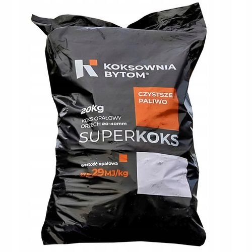 KOKS OPAŁOWY - KOKSOWNIA BYTOM NAJLEPSZY 40-60mm WĘGIEL OPAŁ DO PIECA 20kg na Arena.pl