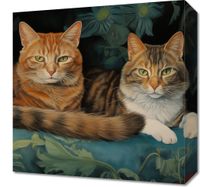Obraz 40x40cm Koty na Fotelu