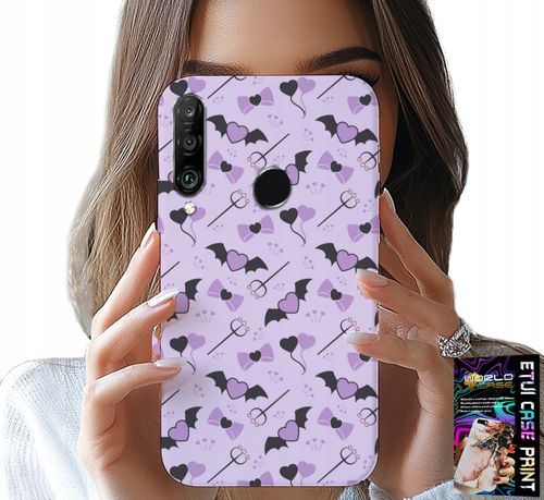 ETUI DO HUAWEI P30 LITE - MODNE WZORY WIDŁY SERCA KOKARDKI KOKARDA na Arena.pl