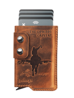 "THE COWBOY CAPITAL" Portfel RFID - SADDLE LEATHER 1950