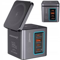 Ładowarka Sieciowa Usb-C Feegar Kombo 188W Gan3 Typ-C Pd Qc 3.0 Indukcyjna