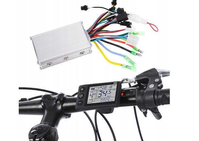 LCD ROWER STEROWNIK KONTROLER 36V 48V 250W 350W zdjęcie 1