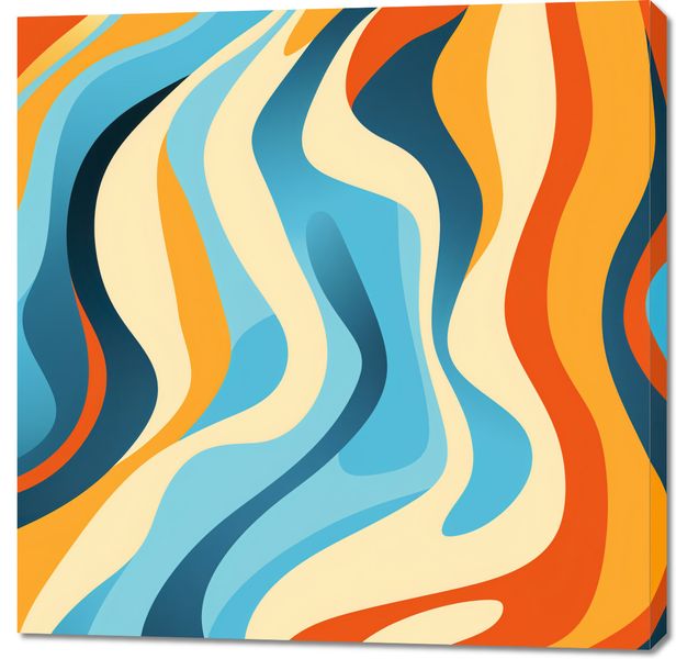 Obraz 100x100cm Tańczące Fale zdjęcie 1