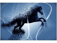 60X40CM NIEBIESKI KOŃ GMENTARYZACJA JAKUB BANAŚ OBRAZ