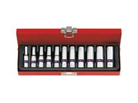 KOMPLET NASADEK 1/4 6-KĄTNE 11 SZTUK 4-13MM DŁUGIE - KY2511MR