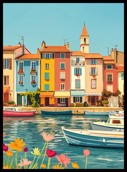 Plakat 40x55cm Wielobarwne Nadbrzeże zdjęcie 2