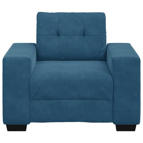 Sofa Fotel Niebieski 59 cm Aksamit na Arena.pl