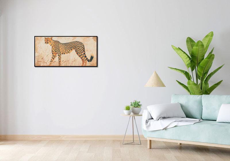Plakat 91,3x44,5cm Gepard w Ruchu zdjęcie 4
