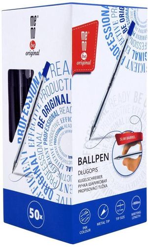 Długopis biurowy MemoBe 0.7mm niebieski x100 na Arena.pl