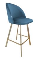 Hoker krzesło barowe Colin podstawa Profil złota MG33