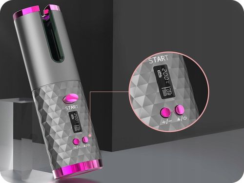 LOKÓWKA AUTOMATYCZNA LCD TIMER OBROTOWA FALOWNICA LOKÓWKA DO WŁOSÓW na Arena.pl