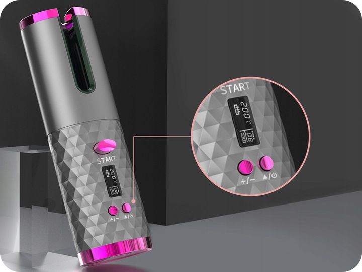 LOKÓWKA AUTOMATYCZNA LCD TIMER OBROTOWA FALOWNICA LOKÓWKA DO WŁOSÓW zdjęcie 8