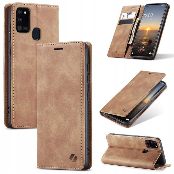Spacecase Wallet Galaxy A21S Light Brown zdjęcie 6