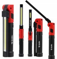YATO LAMPA WARSZTATOWA AKUMULATOROWA COB SMD LED 800lm 6500K USB-C OBRACANA