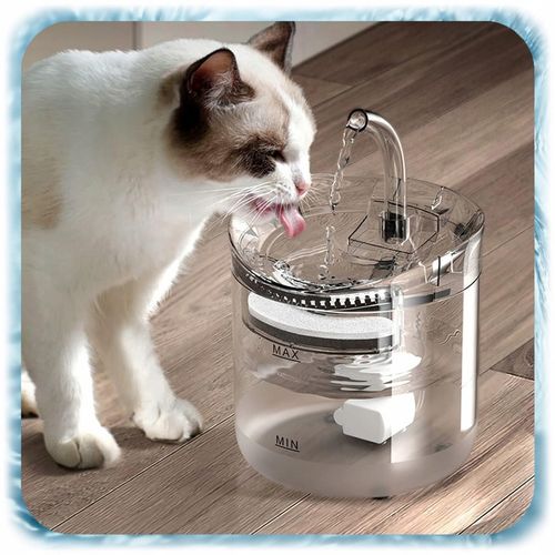 POIDEŁKO FONTANNA DLA KOTA PSA Poidło Automatyczne Miska 1,8L + Filtr na Arena.pl